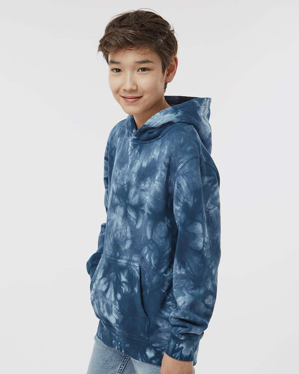 Youth 9oz. Midweight Tie Dye Pullover Hood