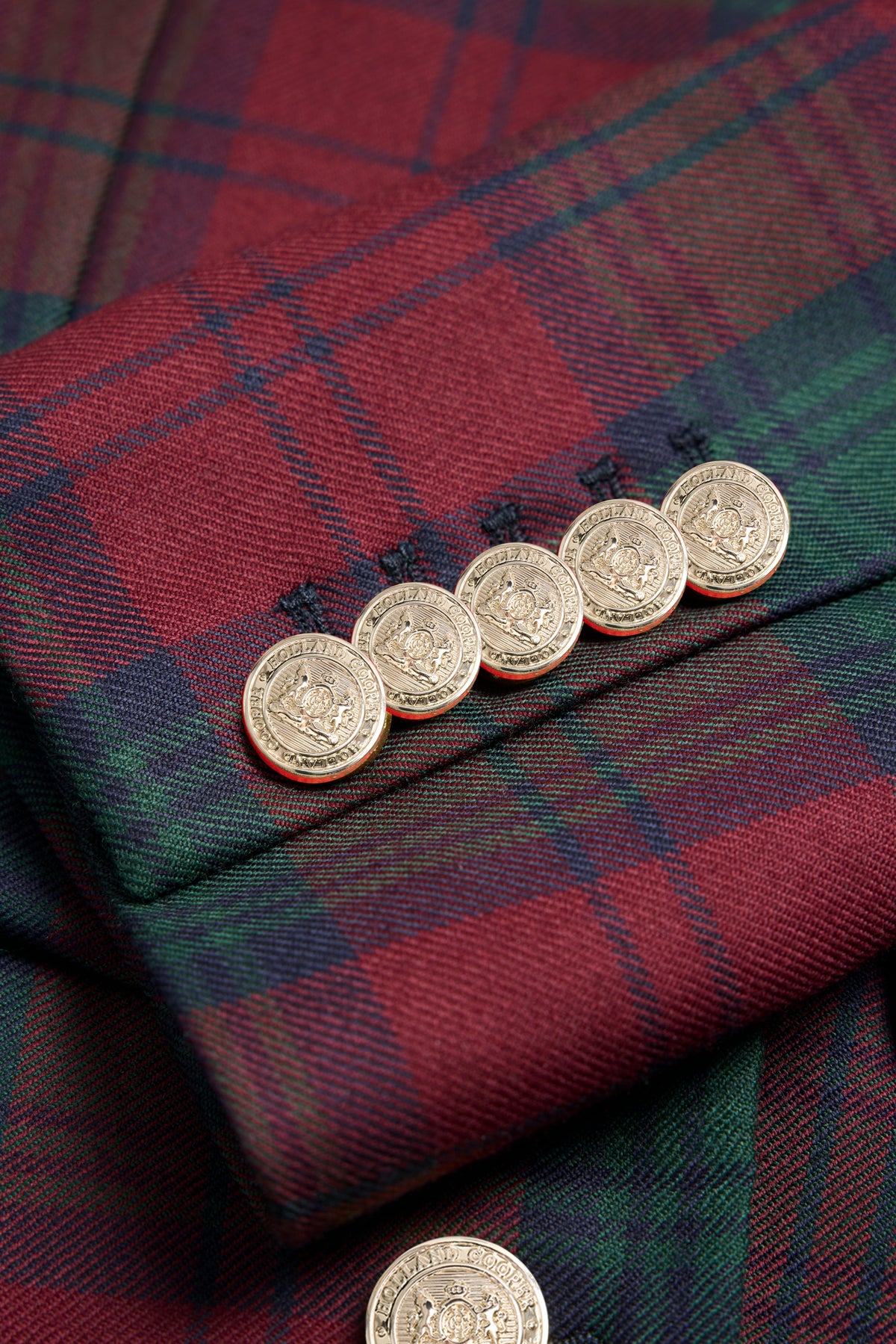 Tailored Peplum Jacket (Mulberry Tartan)