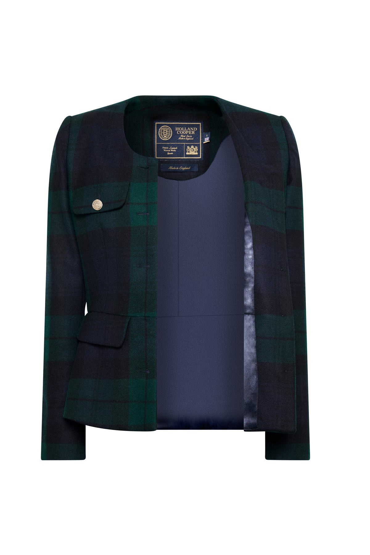 Tailored Peplum Jacket (Blackwatch)