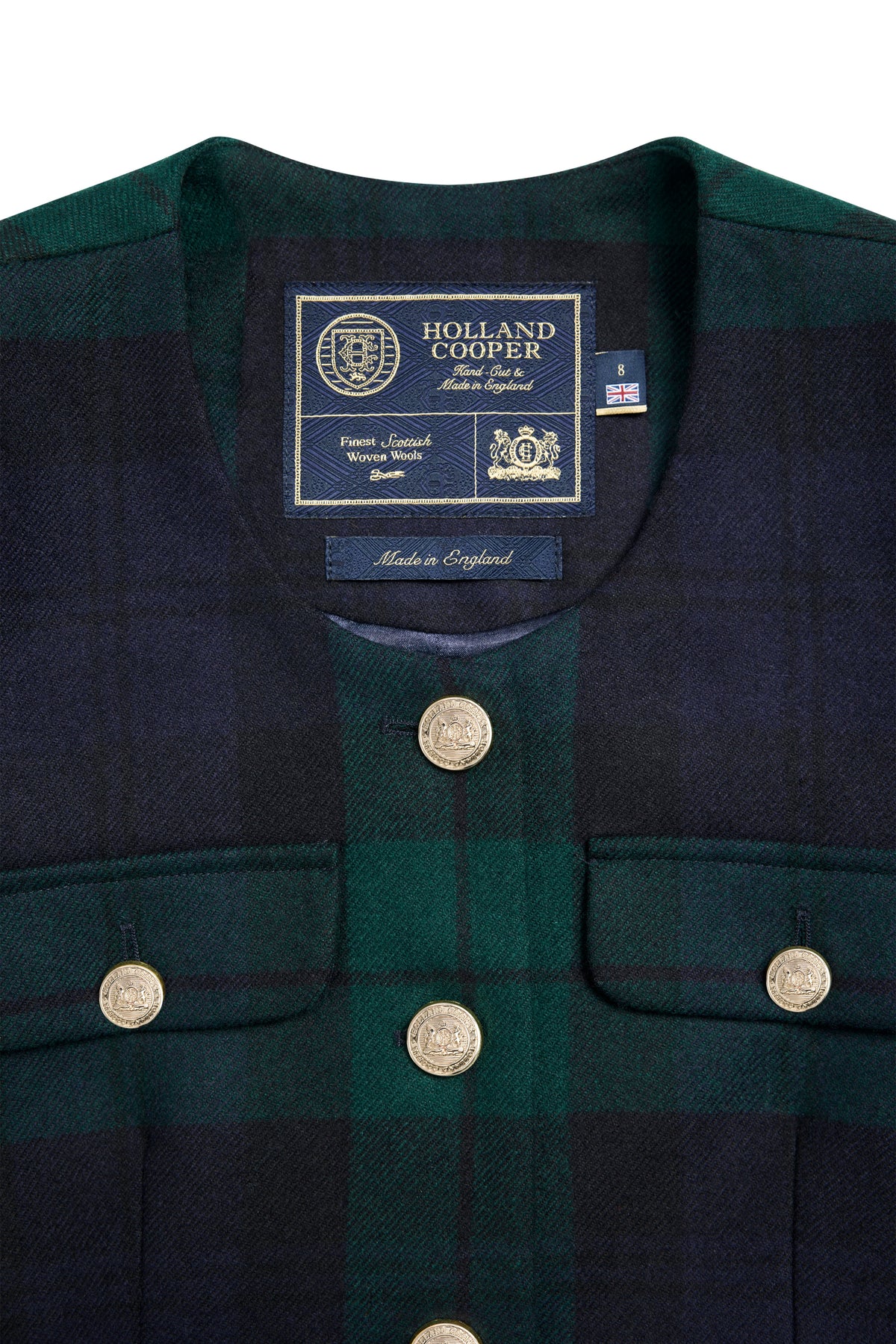 Tailored Peplum Jacket (Blackwatch)