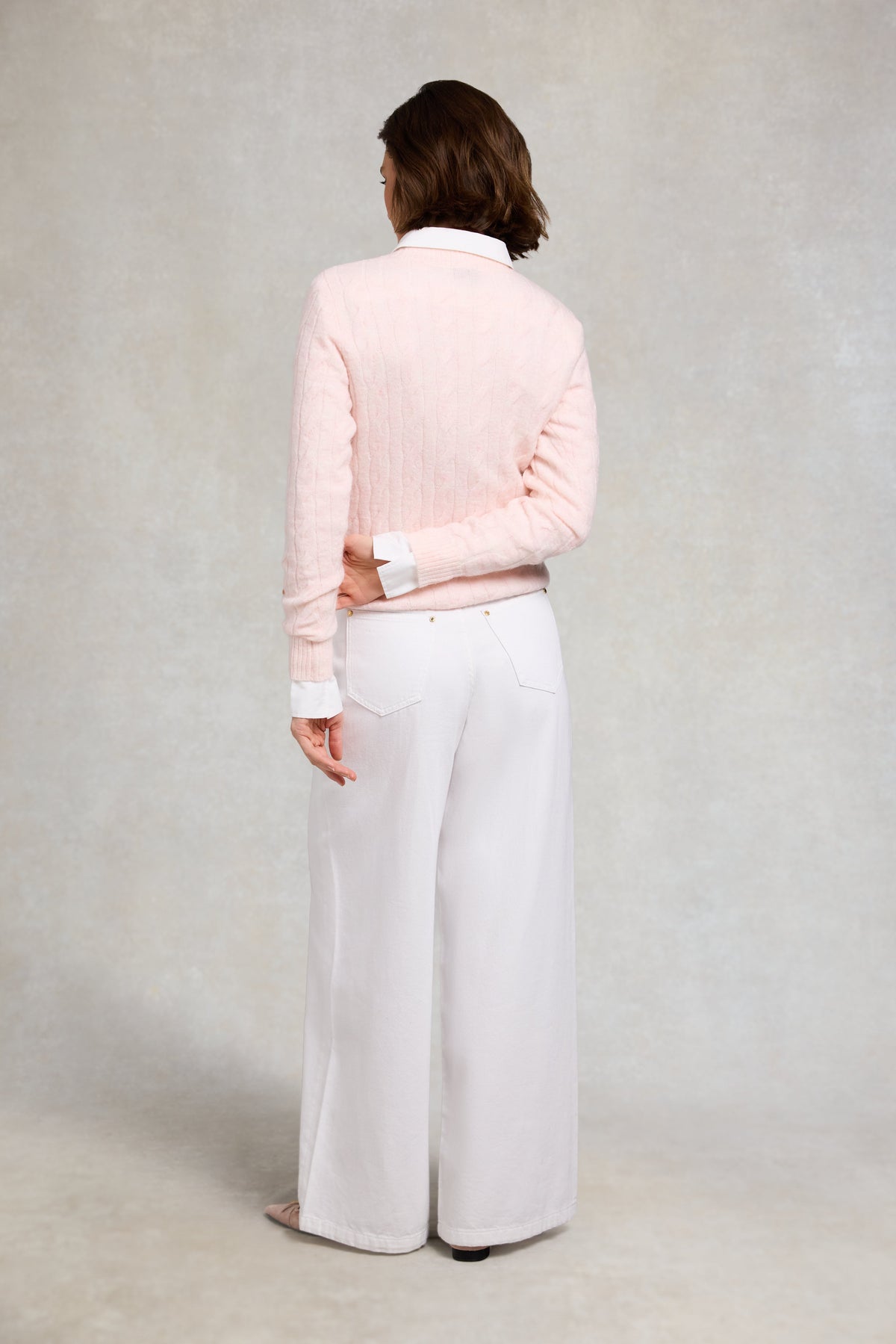 Jasmine Knitted Crew (Palest Pink)