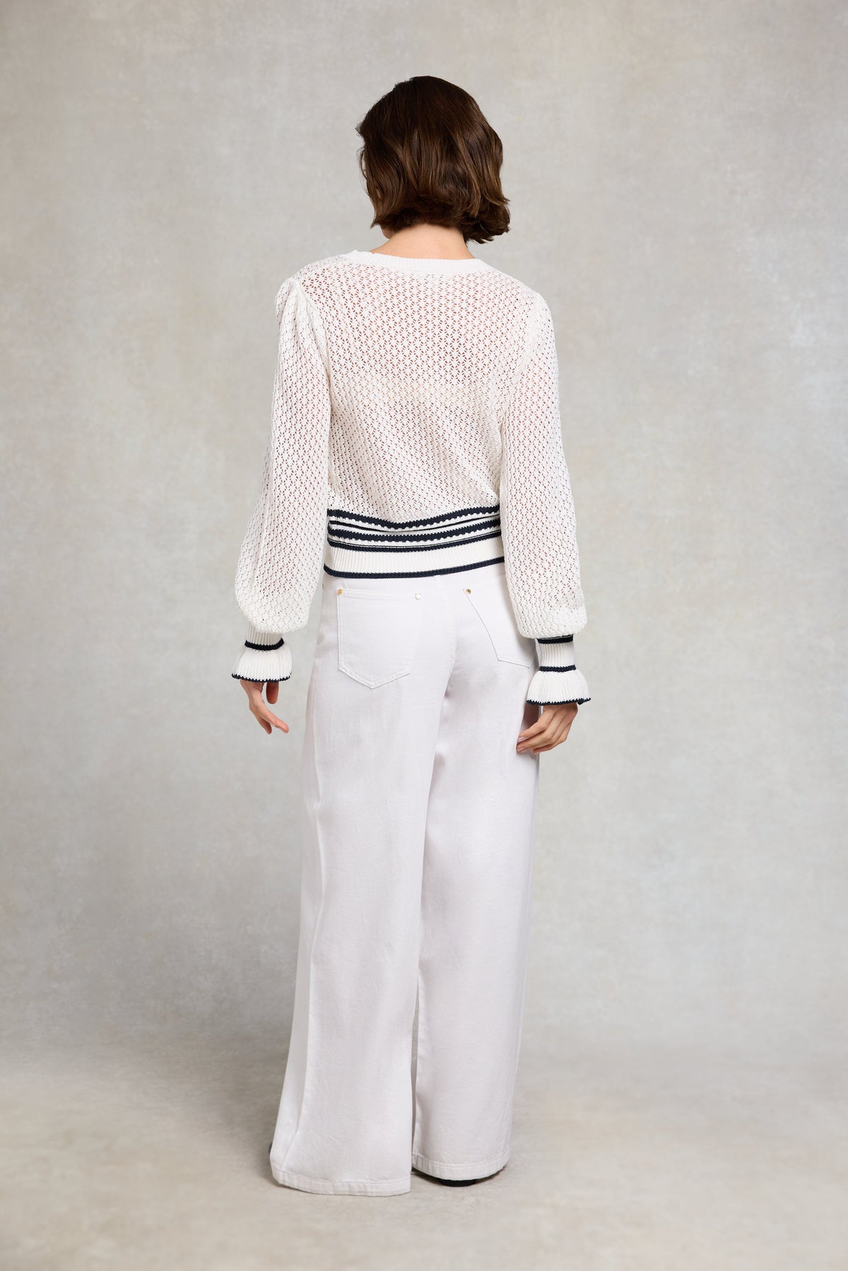 Jessica Knitted Top (Natural Ink Navy)