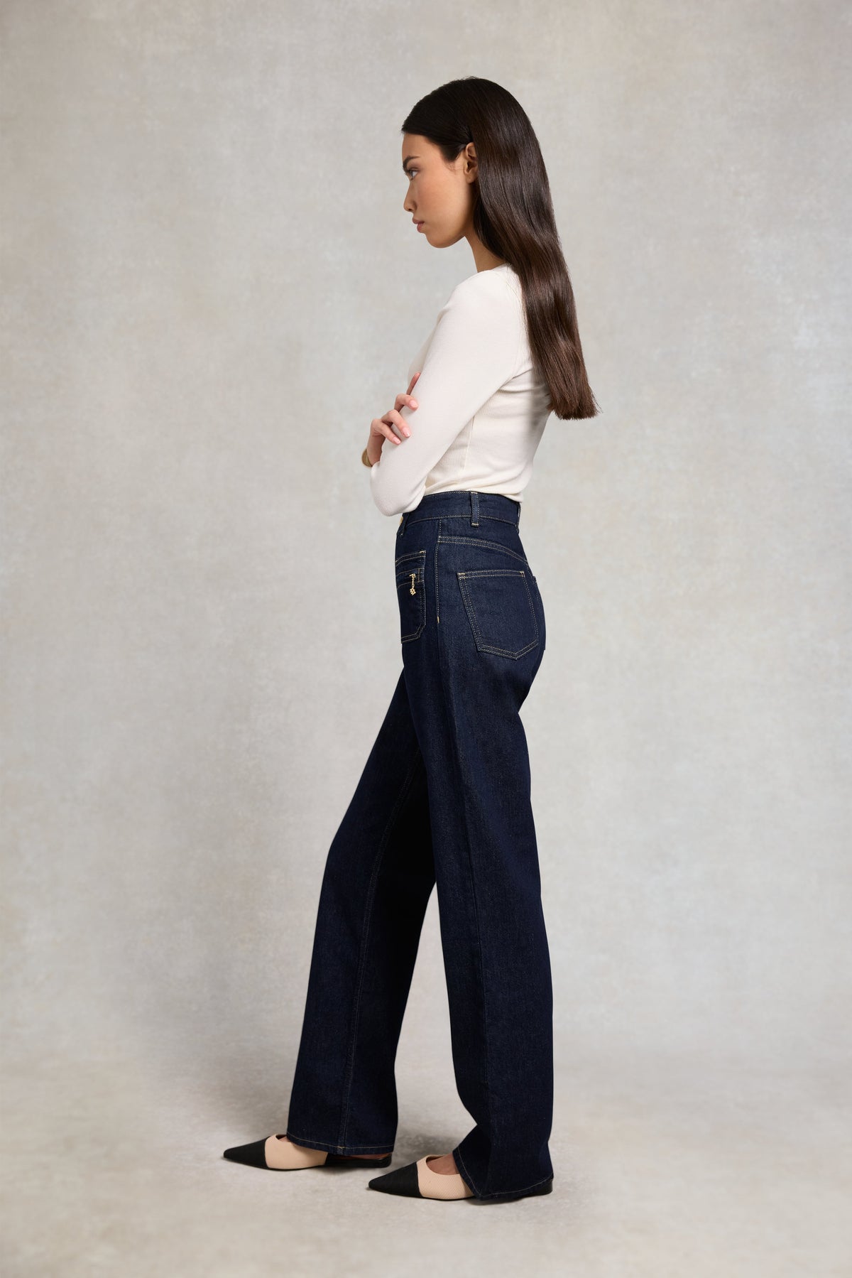 Jessica Straight Jean (Dark Indigo)