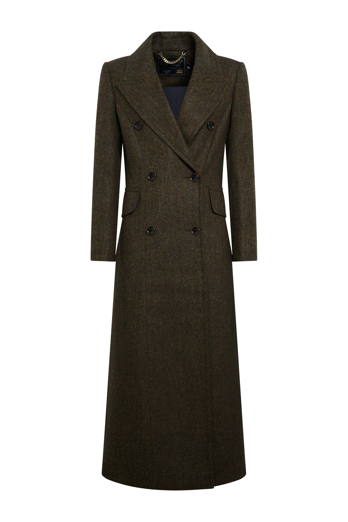 Kensington Coat (Dark Green Herringbone)