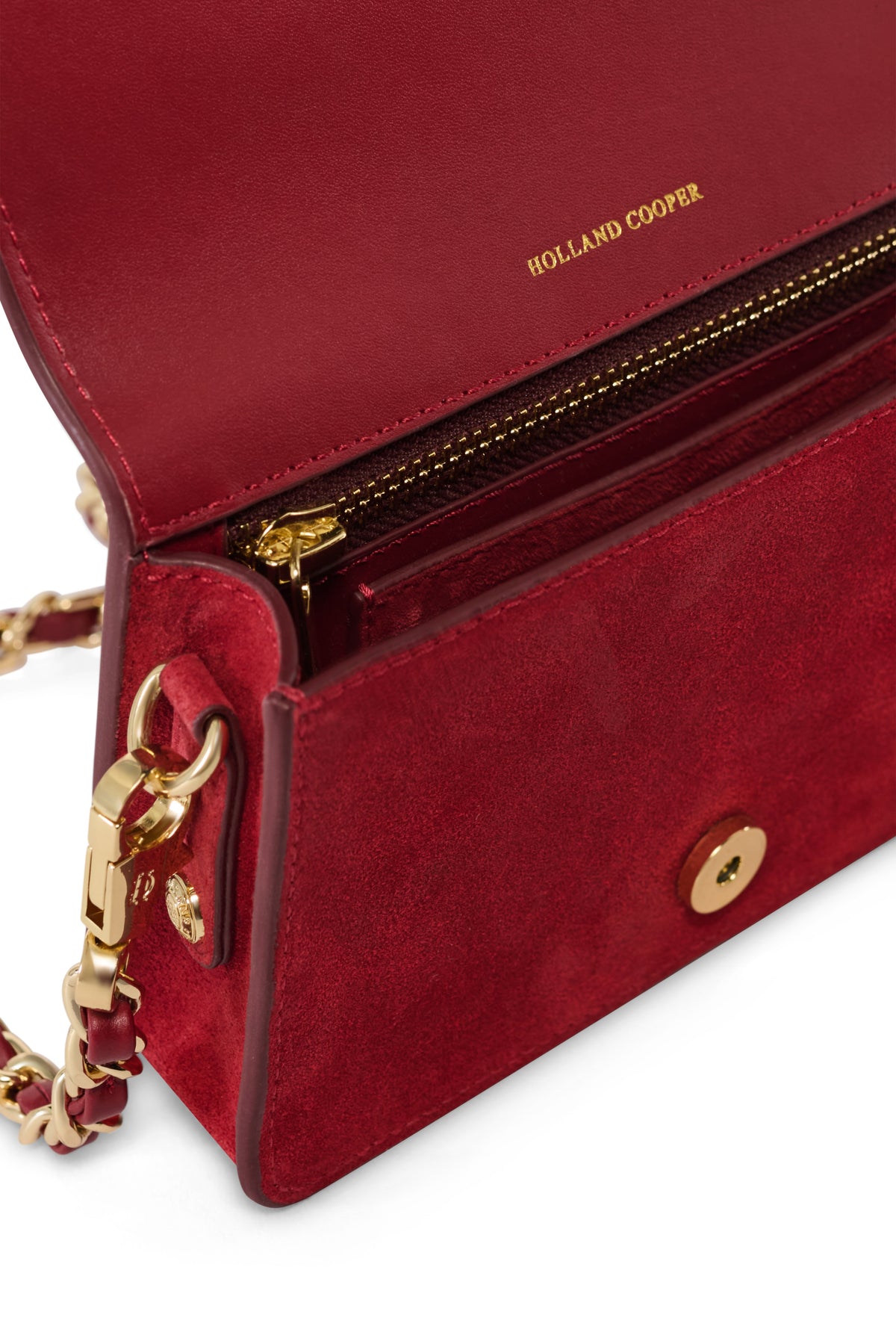 Kensington Crossbody Bag (Deep Red Leather)