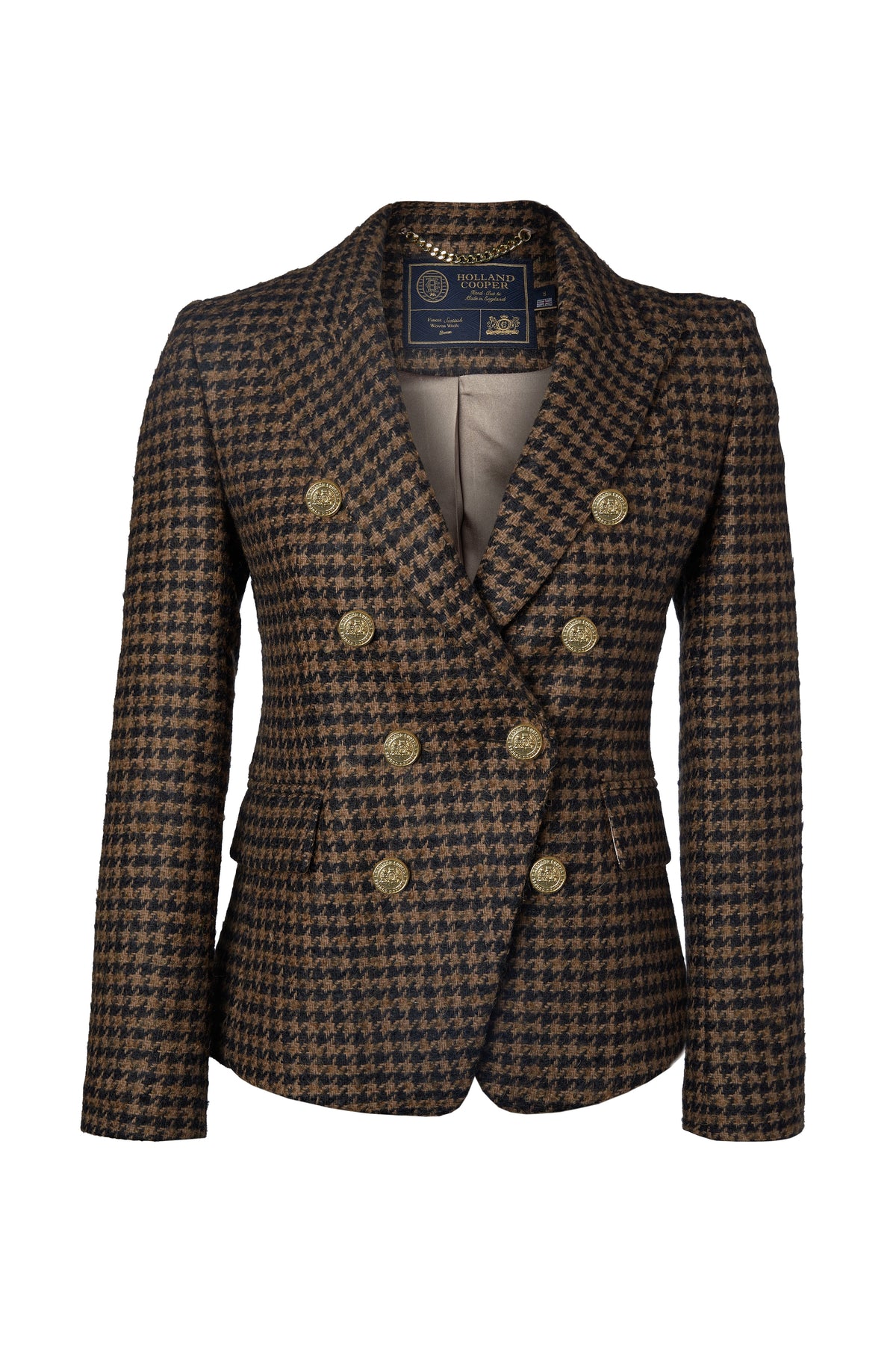 Jodie Kidd's Cheltenham Look (Chocolate Houndstooth)