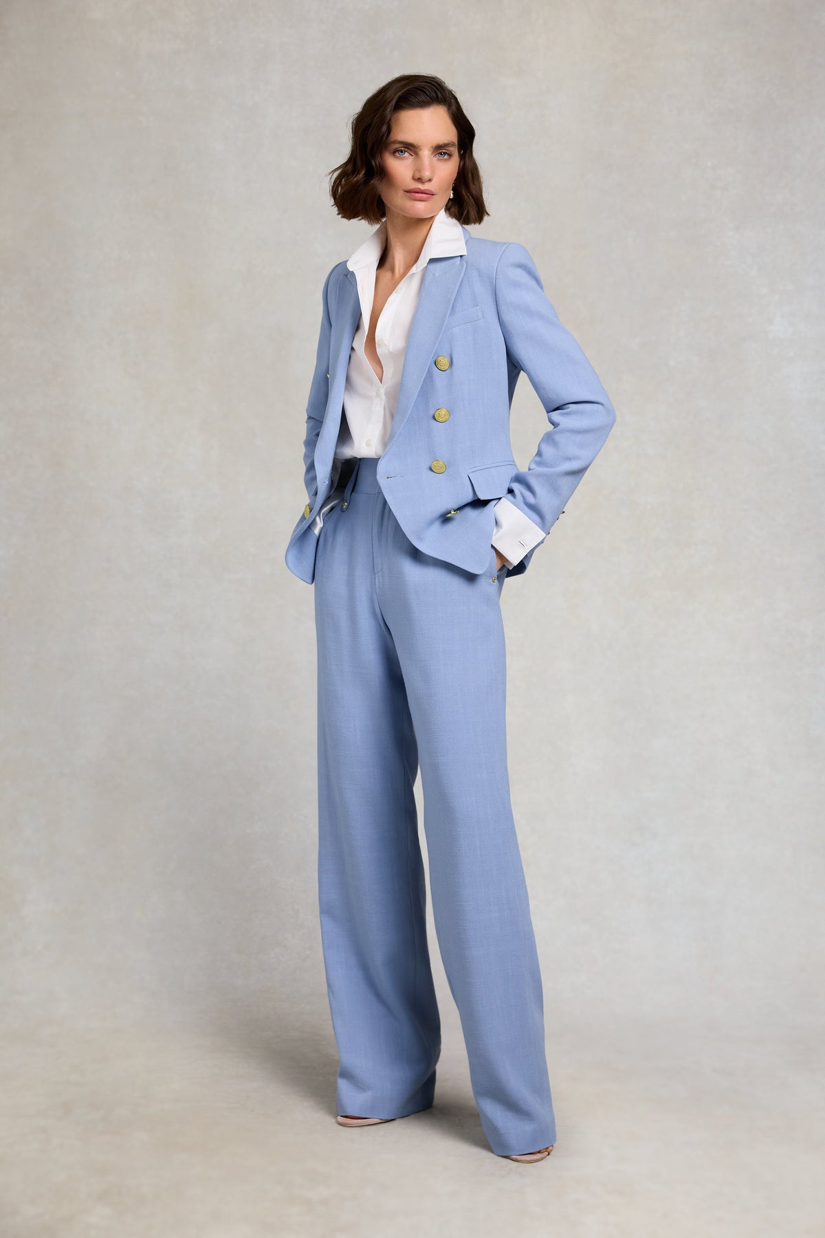 Knightsbridge Blazer (Ice Blue Linen)
