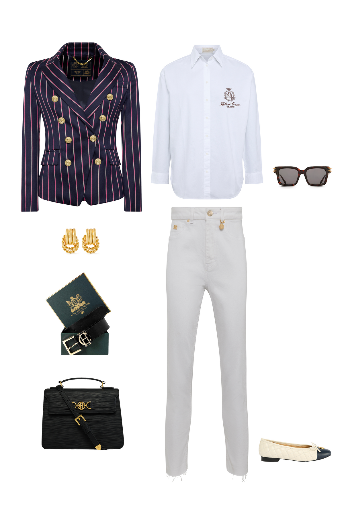 The Navy Pink Knightsbridge Look