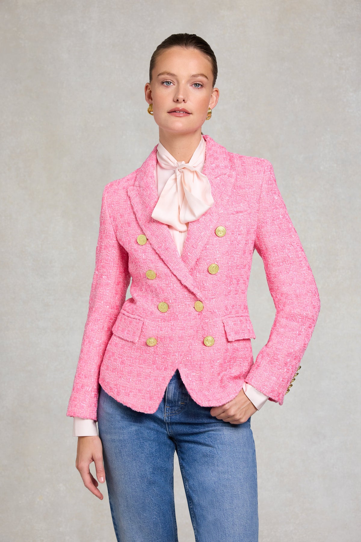 Knightsbridge Blazer (Pink Pop Boucle)