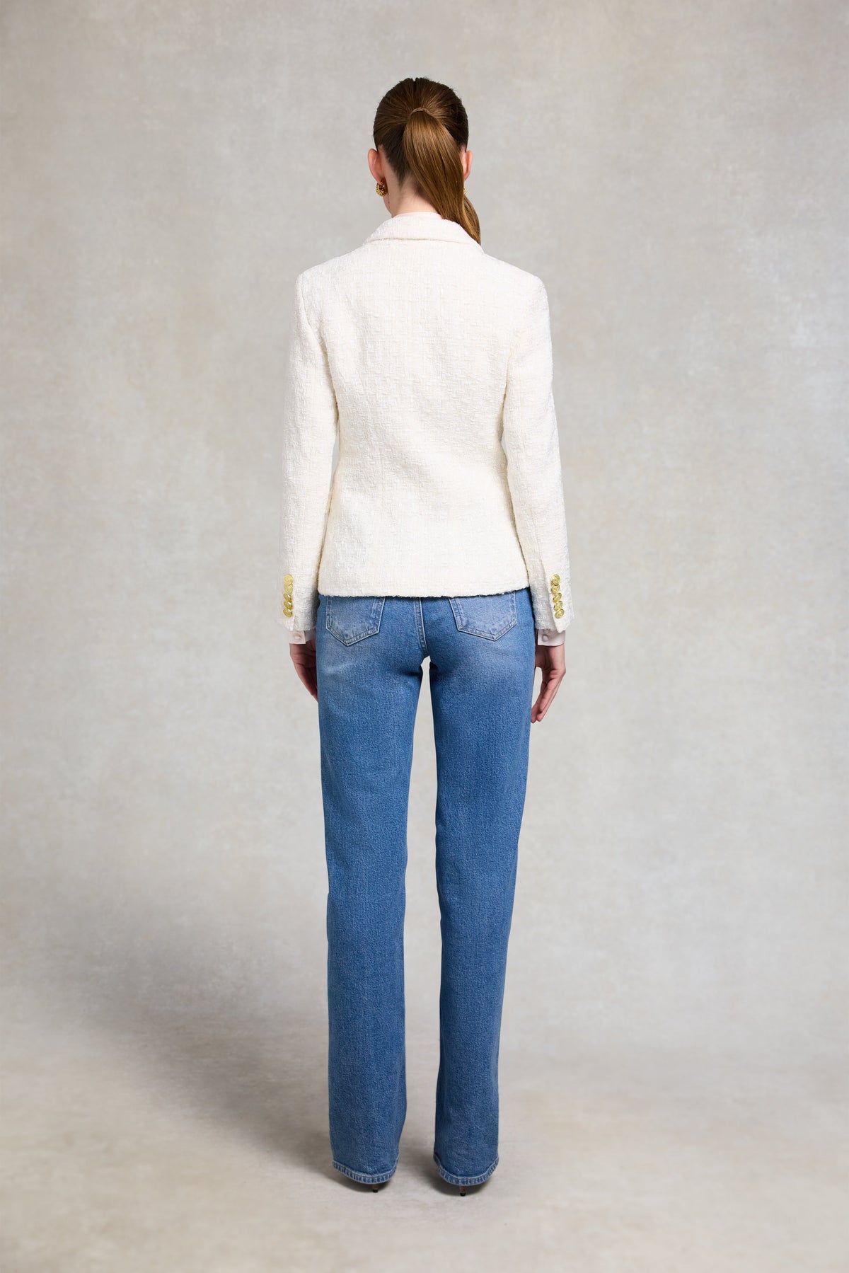 Knightsbridge Blazer (White Sparkle Boucle)