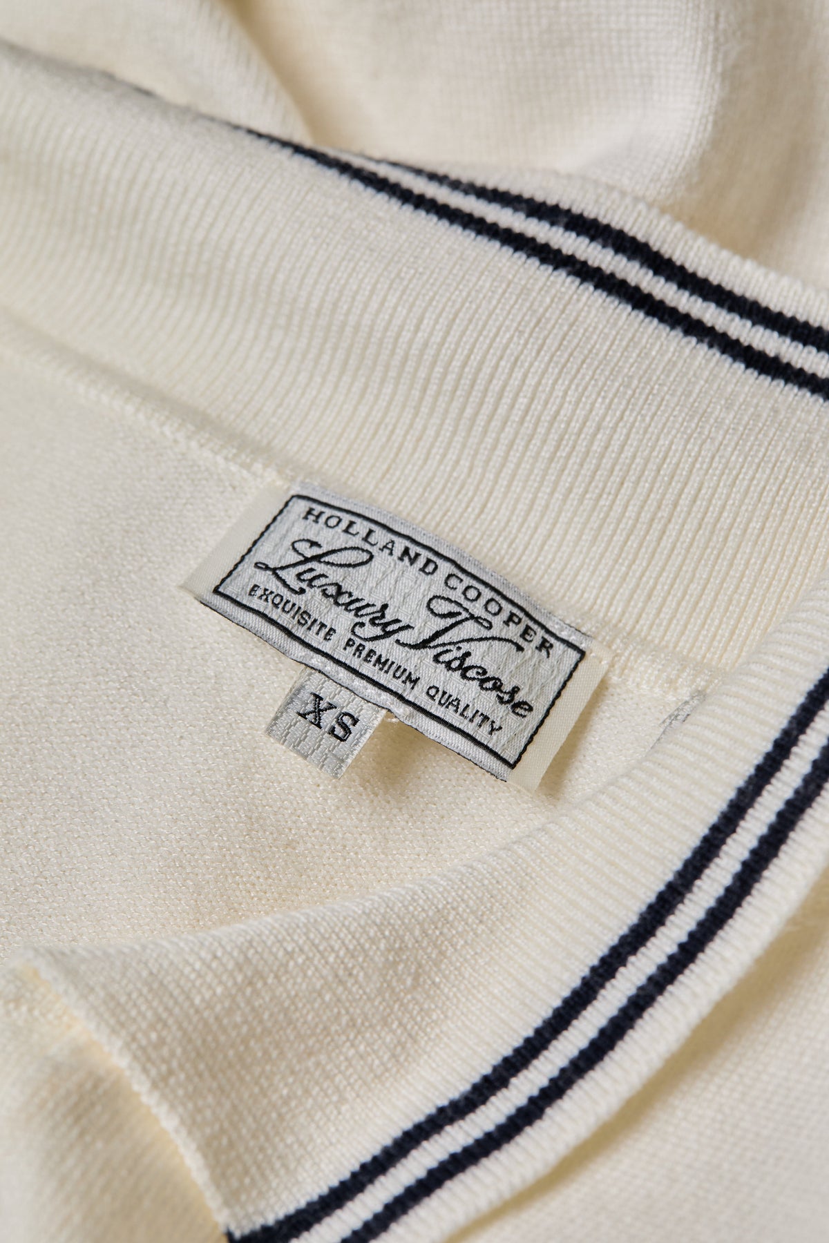 Layla Long Sleeve Knitted Polo (Natural)