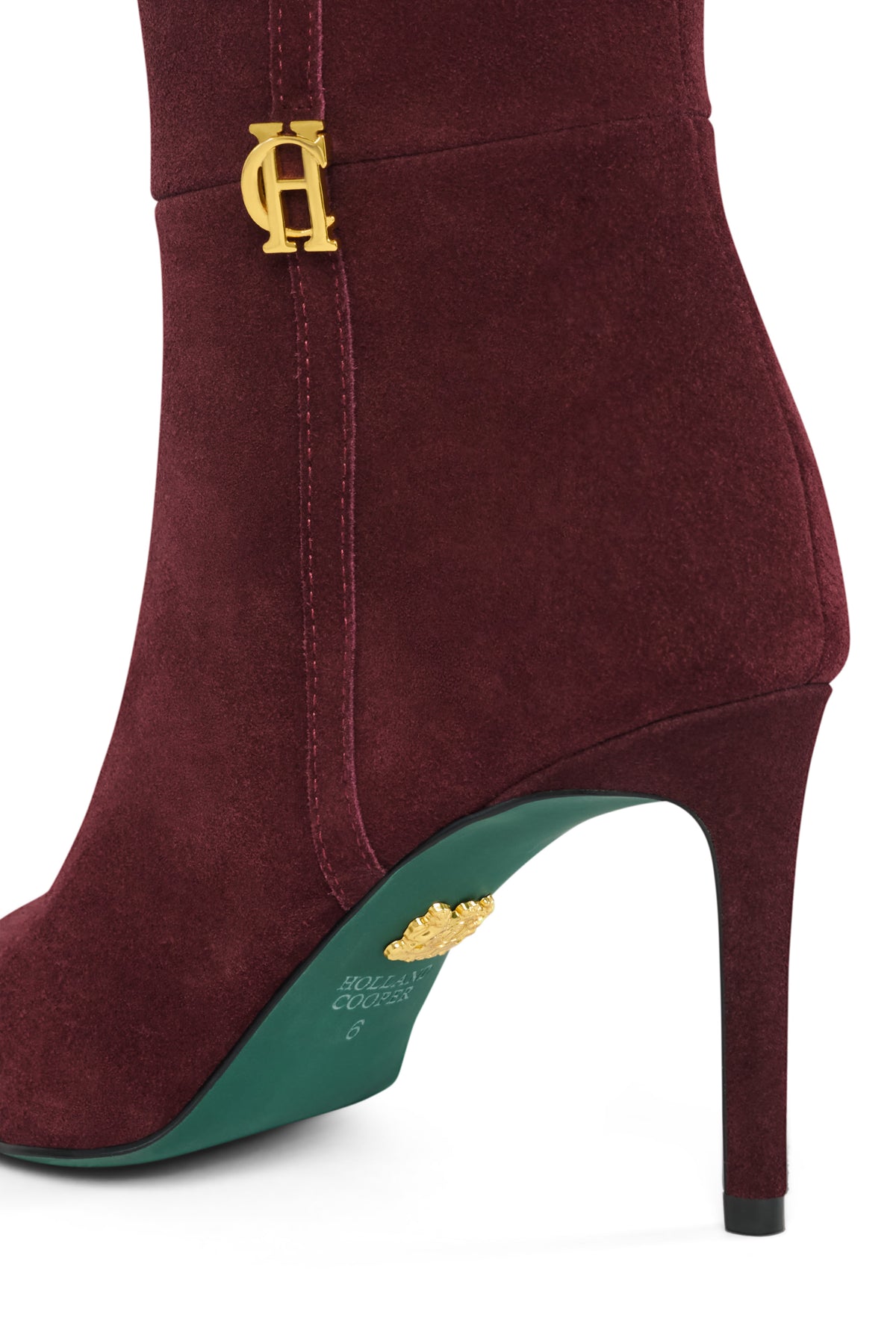 London Heel Boot (Oxblood Suede)
