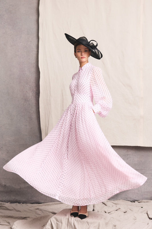 Sorrento Shirt Dress (Pink Polka Dot)