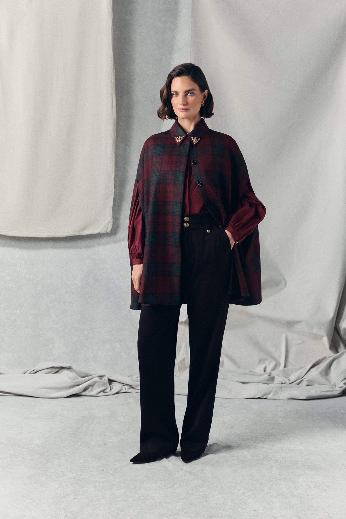 Broadway Blouse (Deep Red)