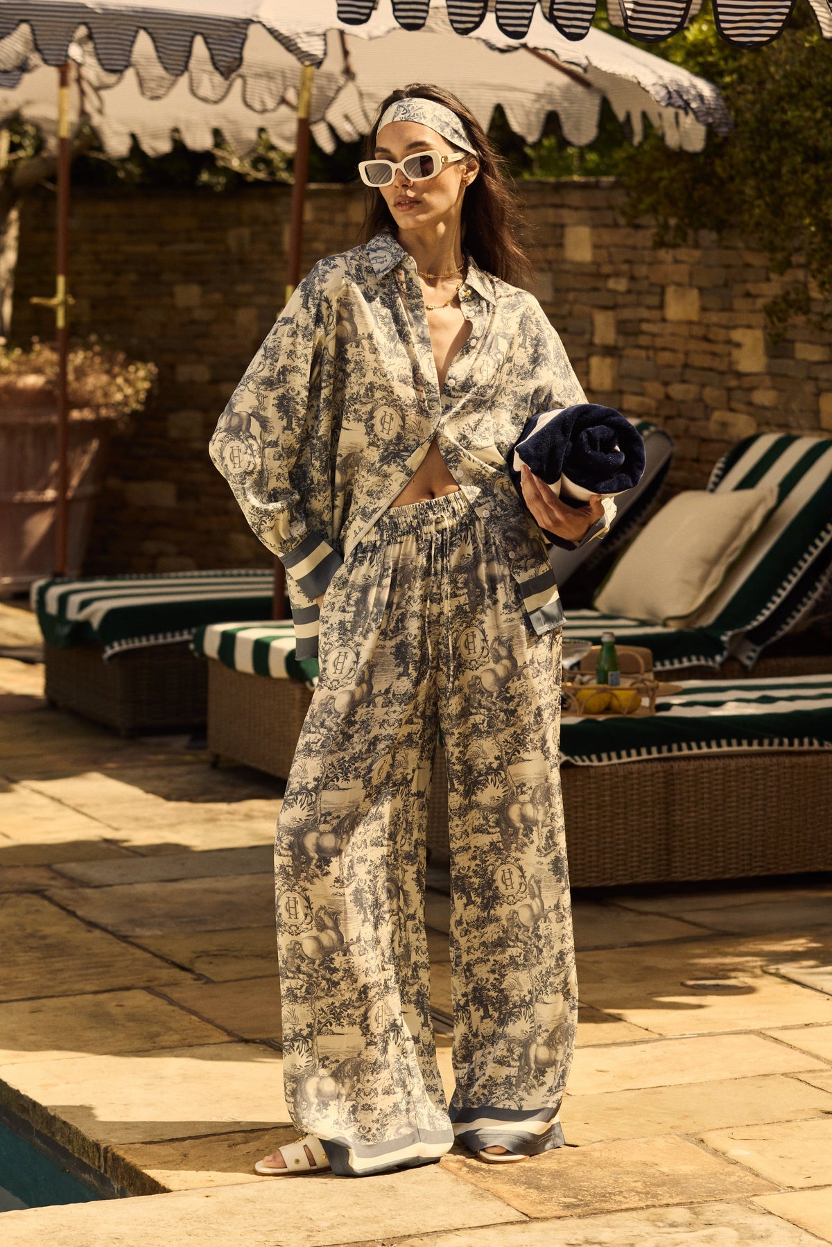 Riviera Trouser (Vintage Chateau Steel Blue)