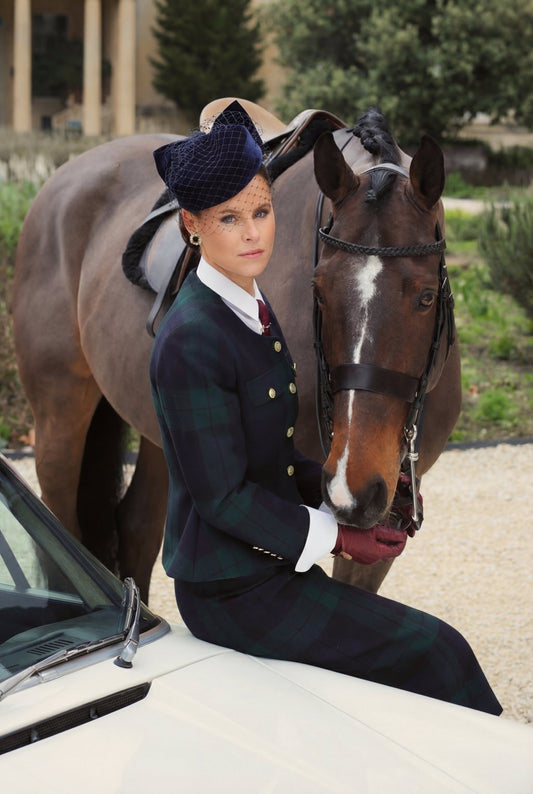 Tailored Peplum Jacket (Blackwatch)