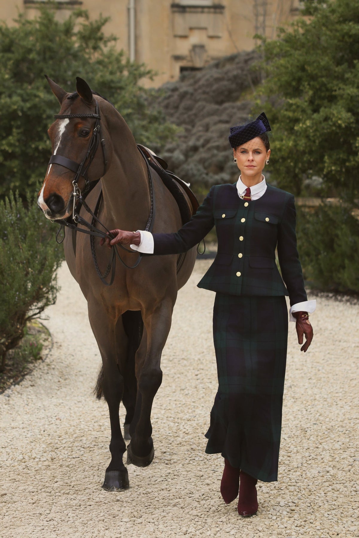 Tailored Peplum Jacket (Blackwatch)