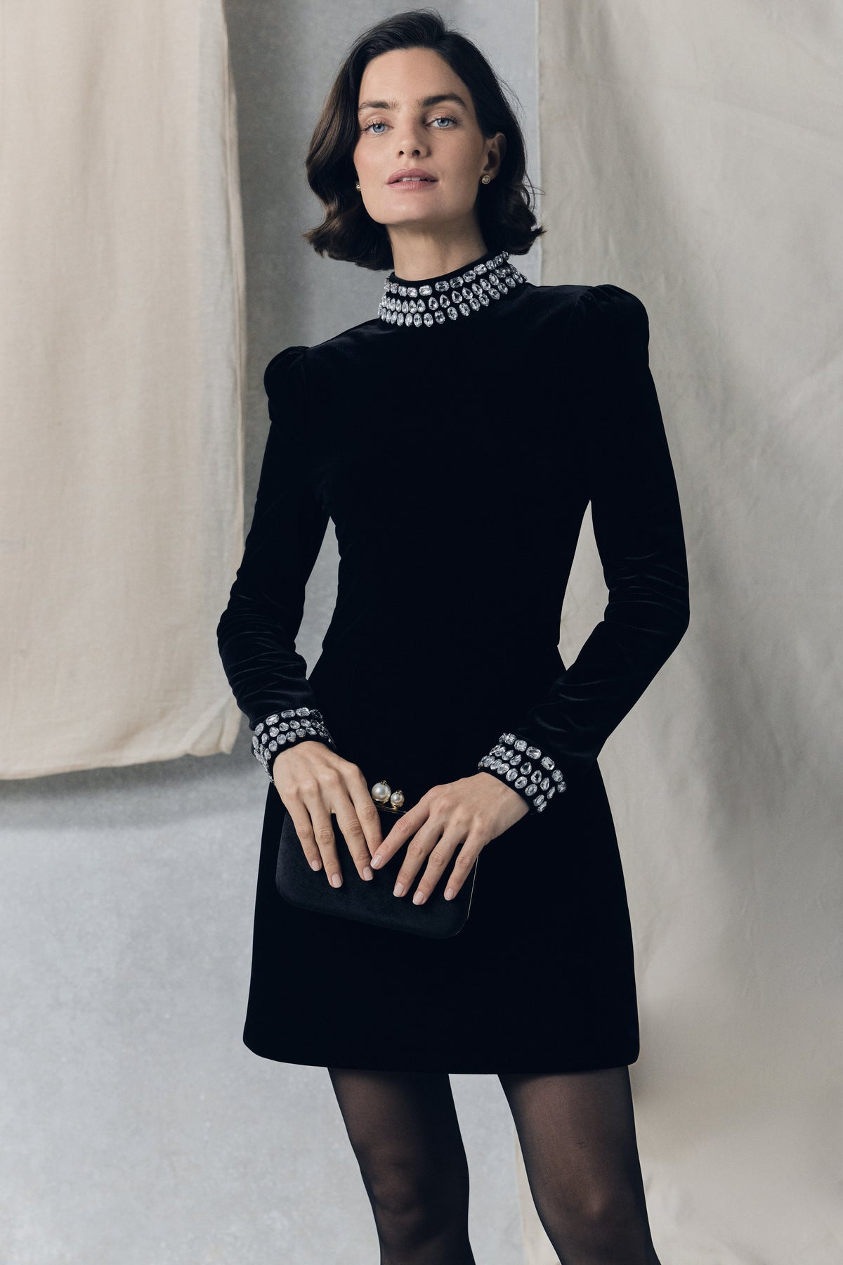Beauchamp Mini Dress (Black)