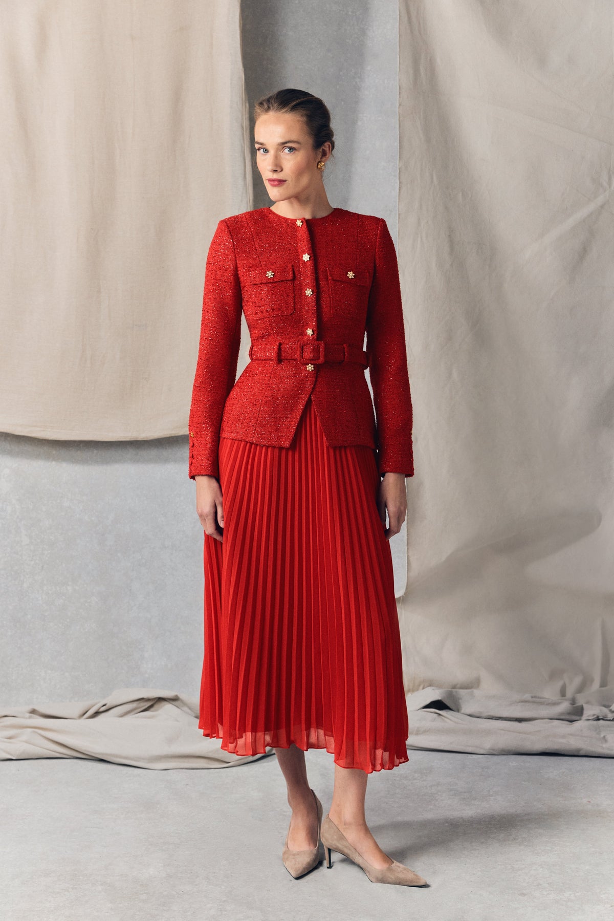 Buckingham Dress (Heritage Red)