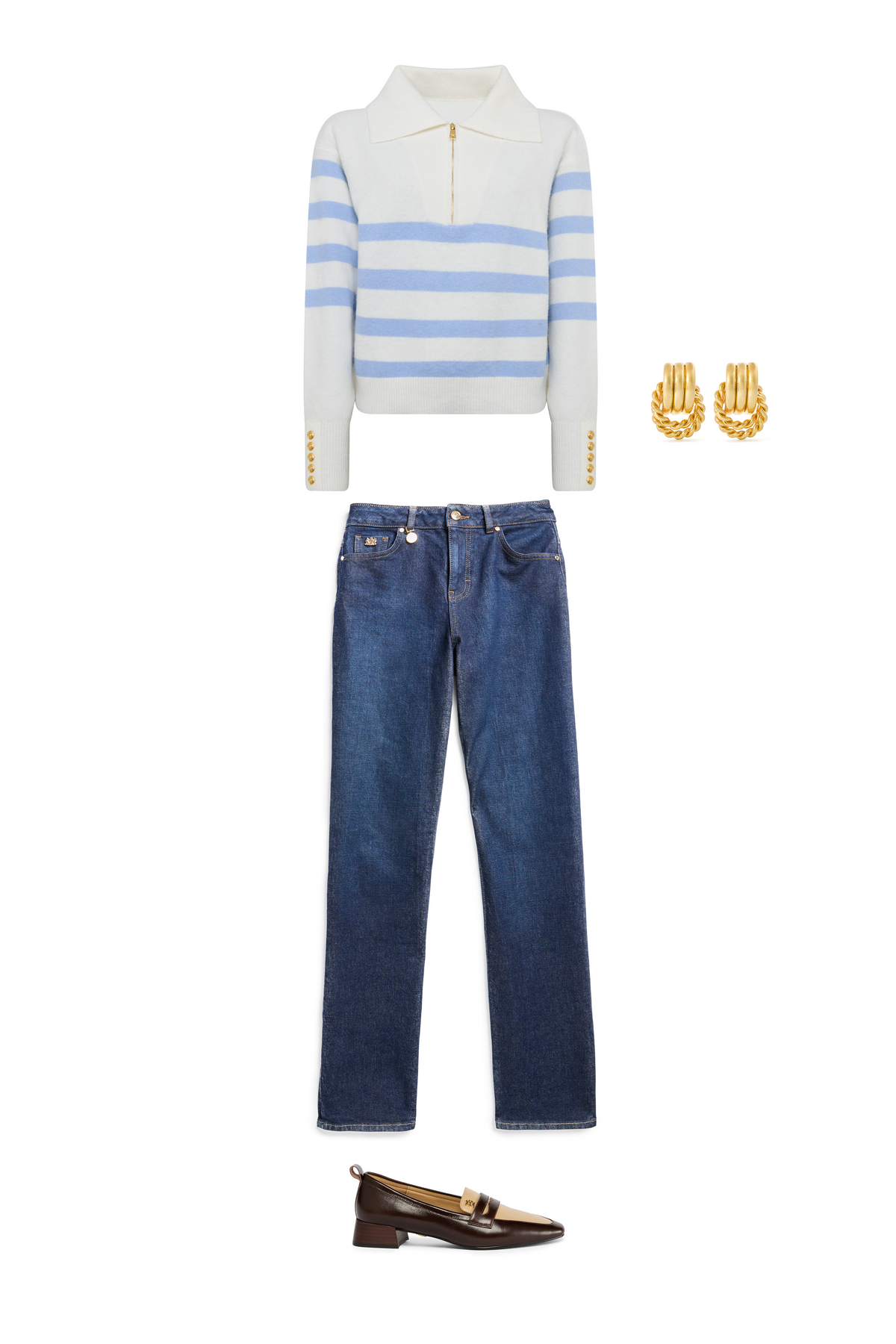 The Lydia Quarter Zip Look