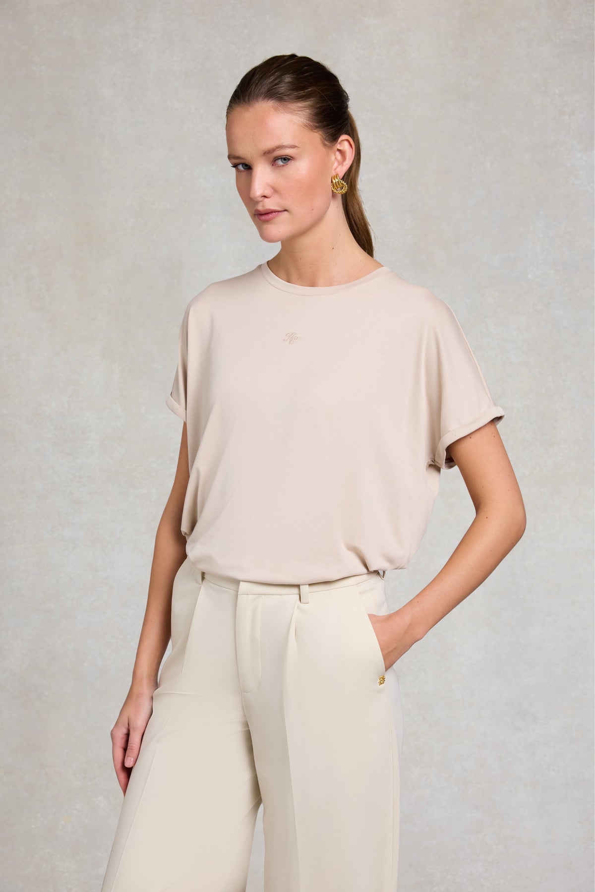 Madison Tee (Light Stone)