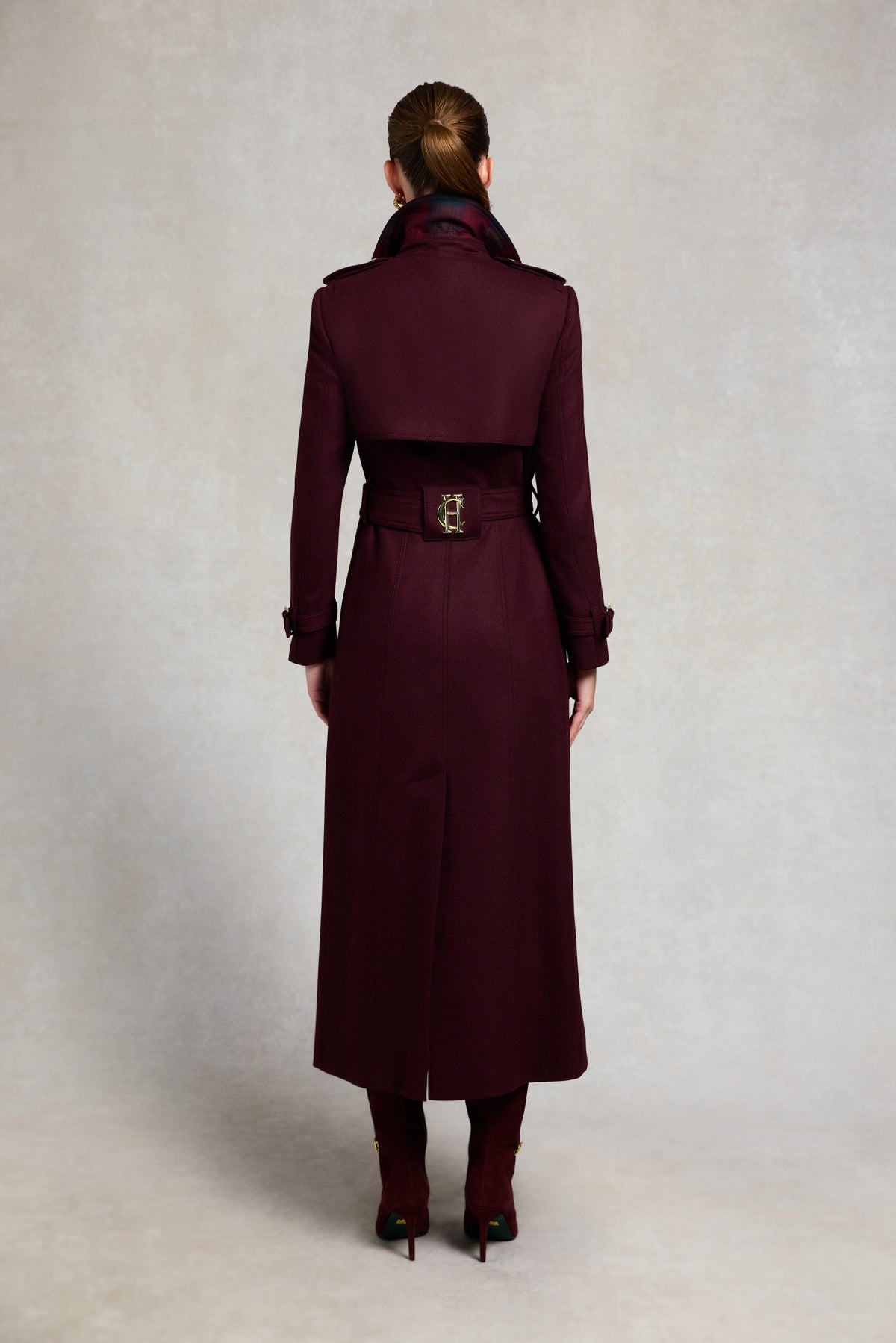 Full Length Marlborough Trench Coat (Mulberry)