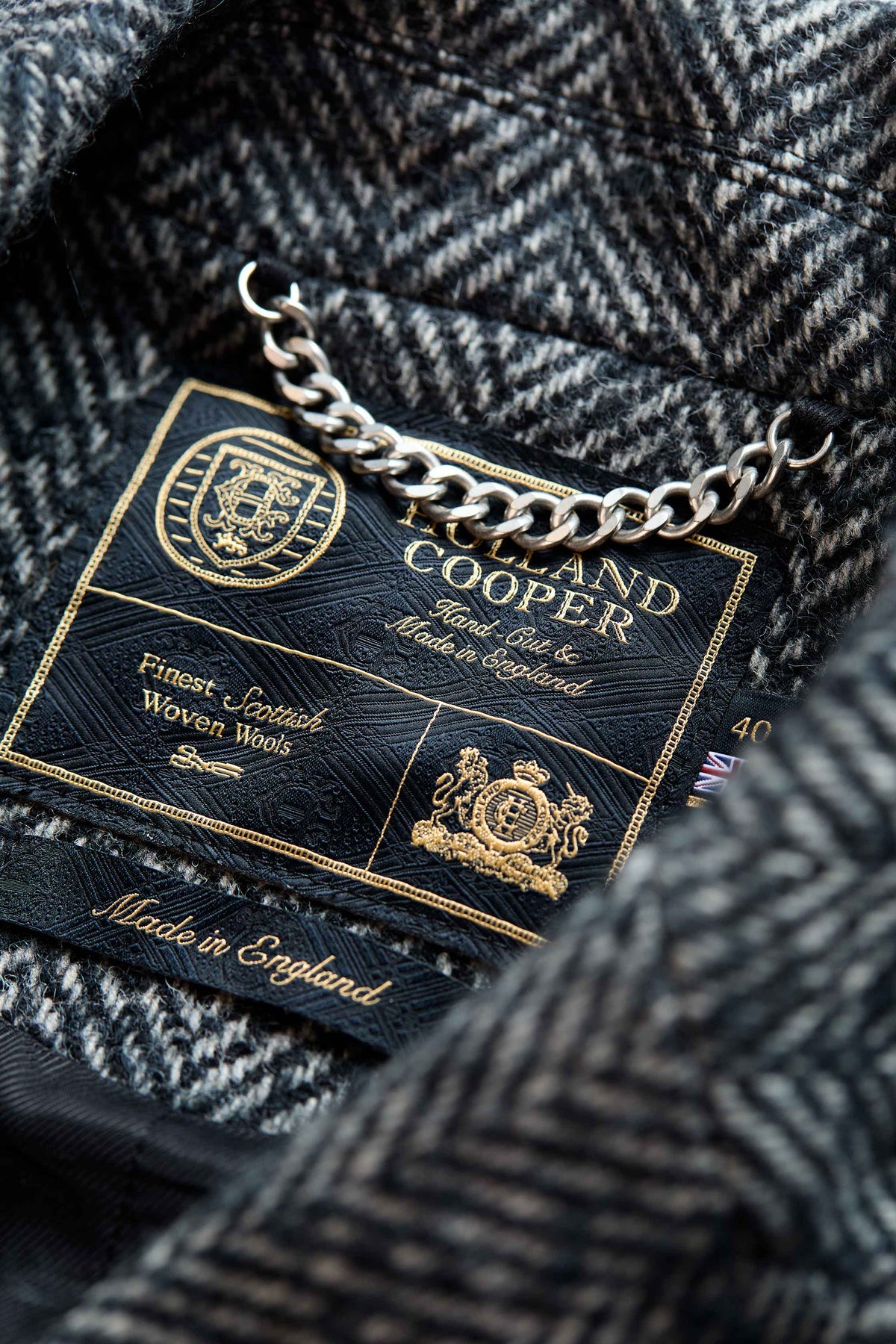The Fairford Coat (Ebony Herringbone)