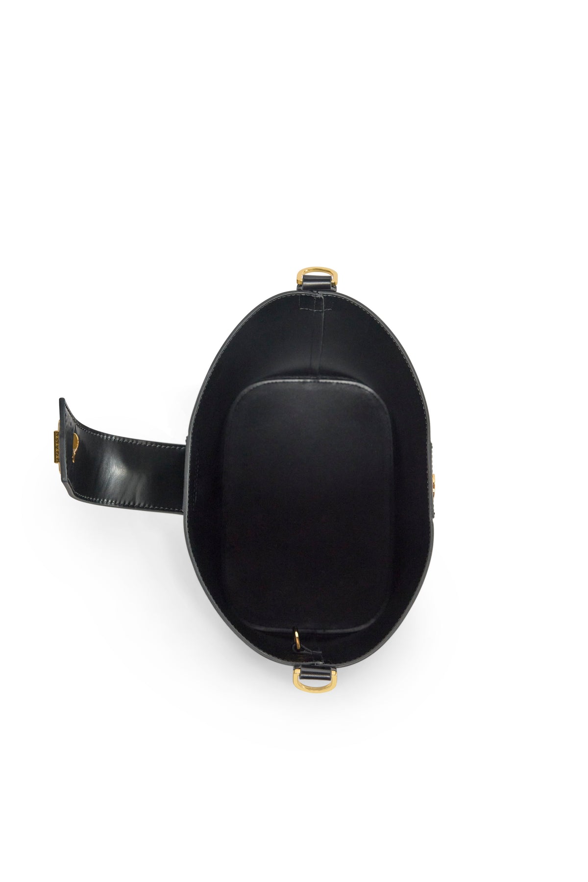 Milan Bucket Bag (Black Leather)