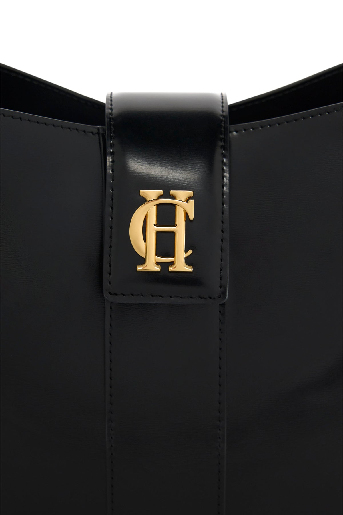 Milan Bucket Bag (Black Leather)