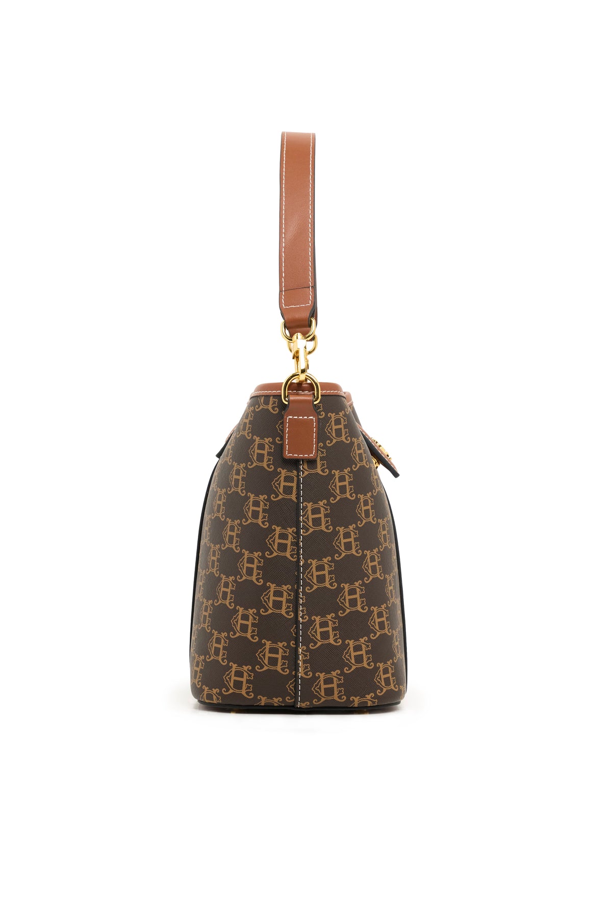 Milan Mini Bucket Bag (Tan Monogram)