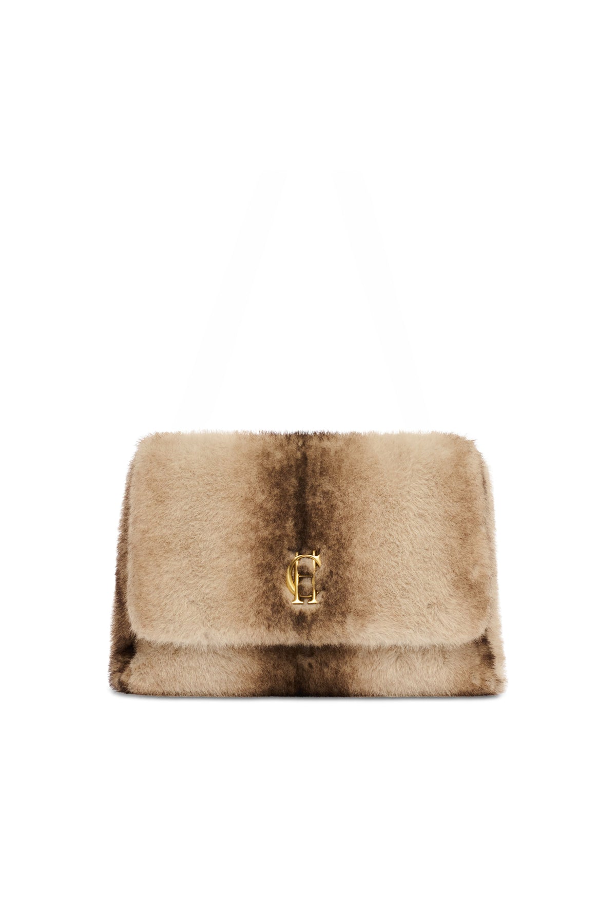 Milan Shoulder Bag (Mink Faux Fur)