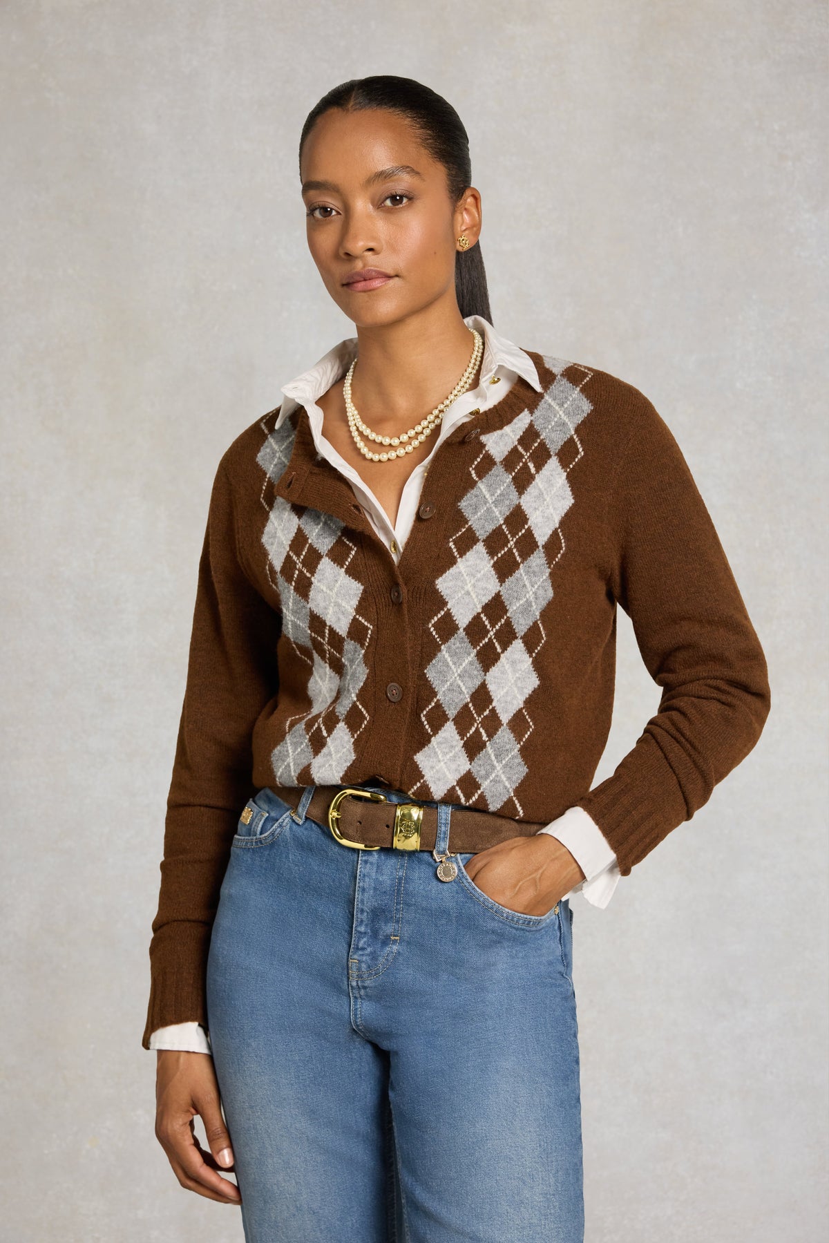 Oakmont Cardigan (Chocolate)