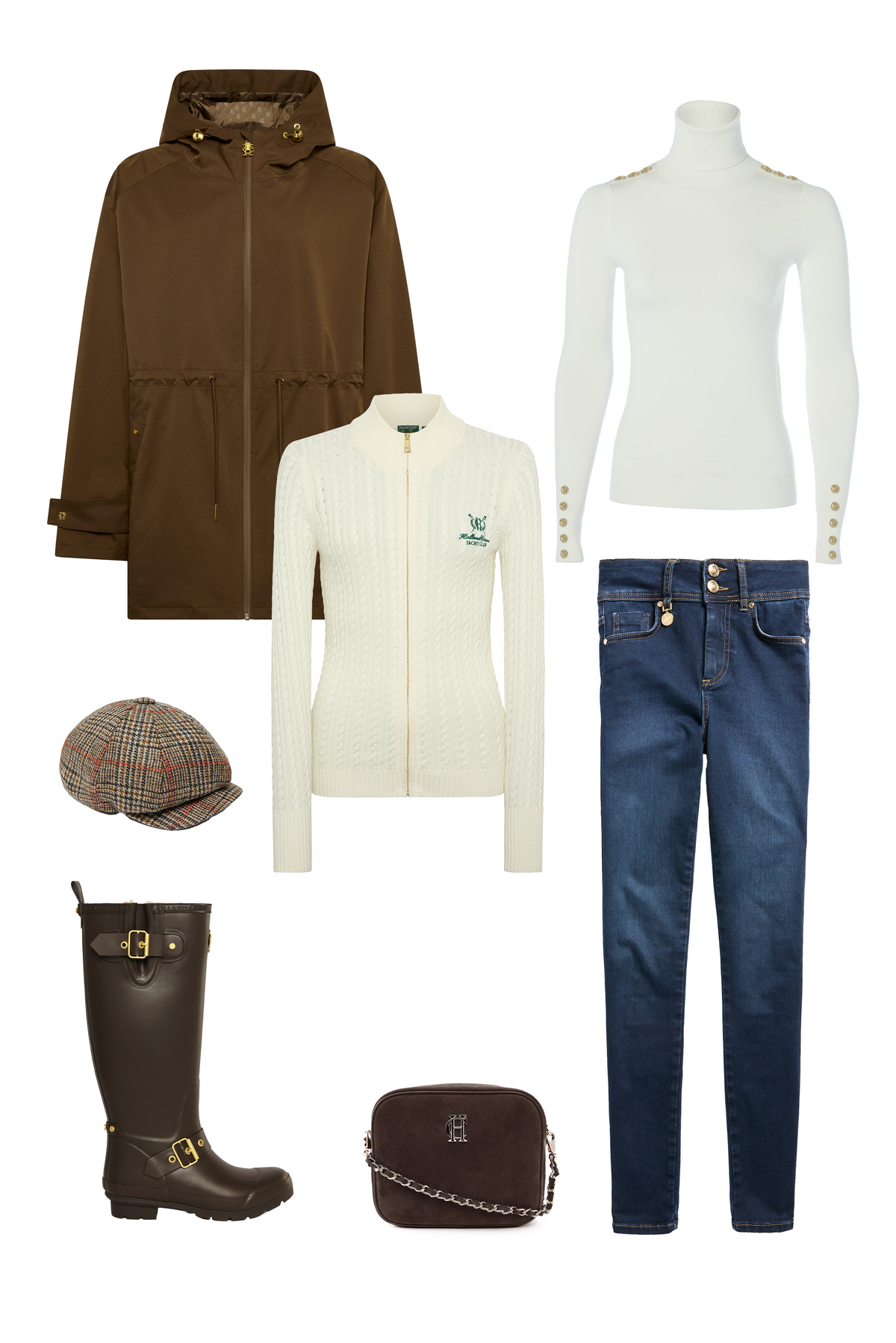 The Coastline One-Size Lightweight Waterproof Parka Look