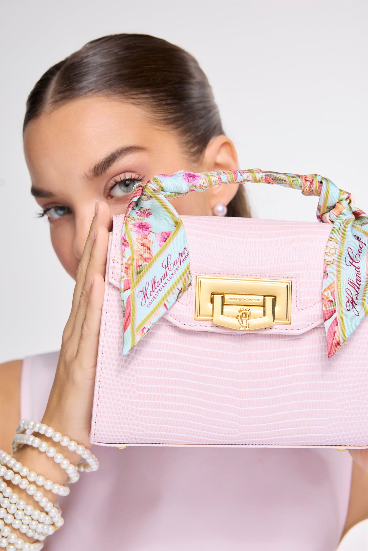 Mini Cheltenham Bag (Blush Lizard)