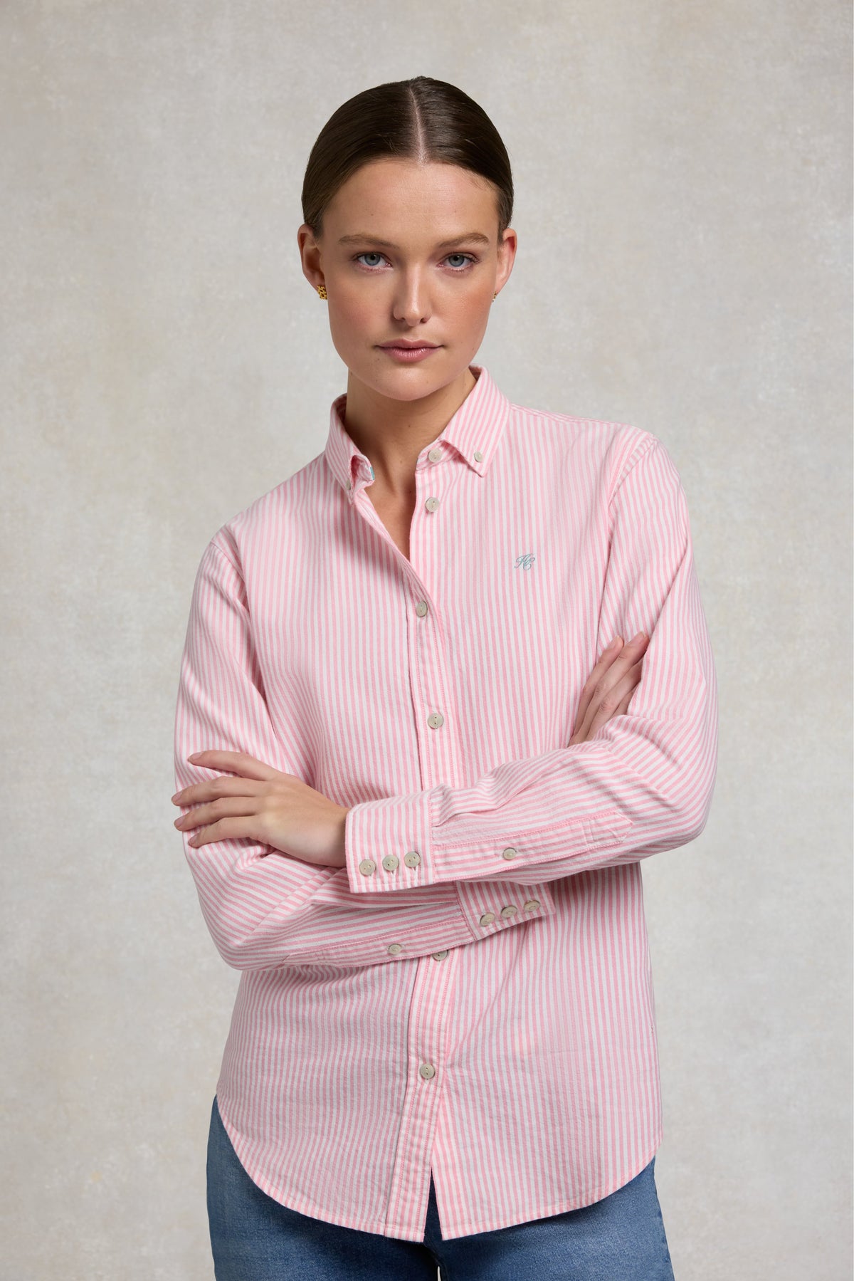 Oxford Shirt (City Pink Stripe)