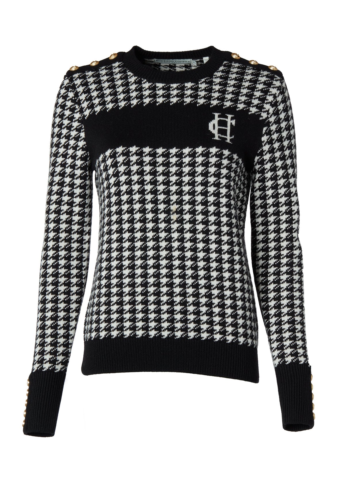 Panel Crew Neck Knit (Black)