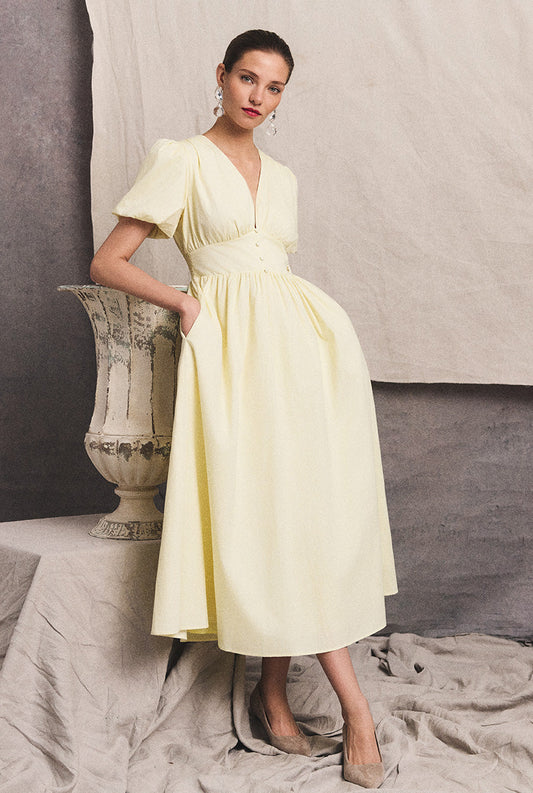 Paige Dress (Lemon)