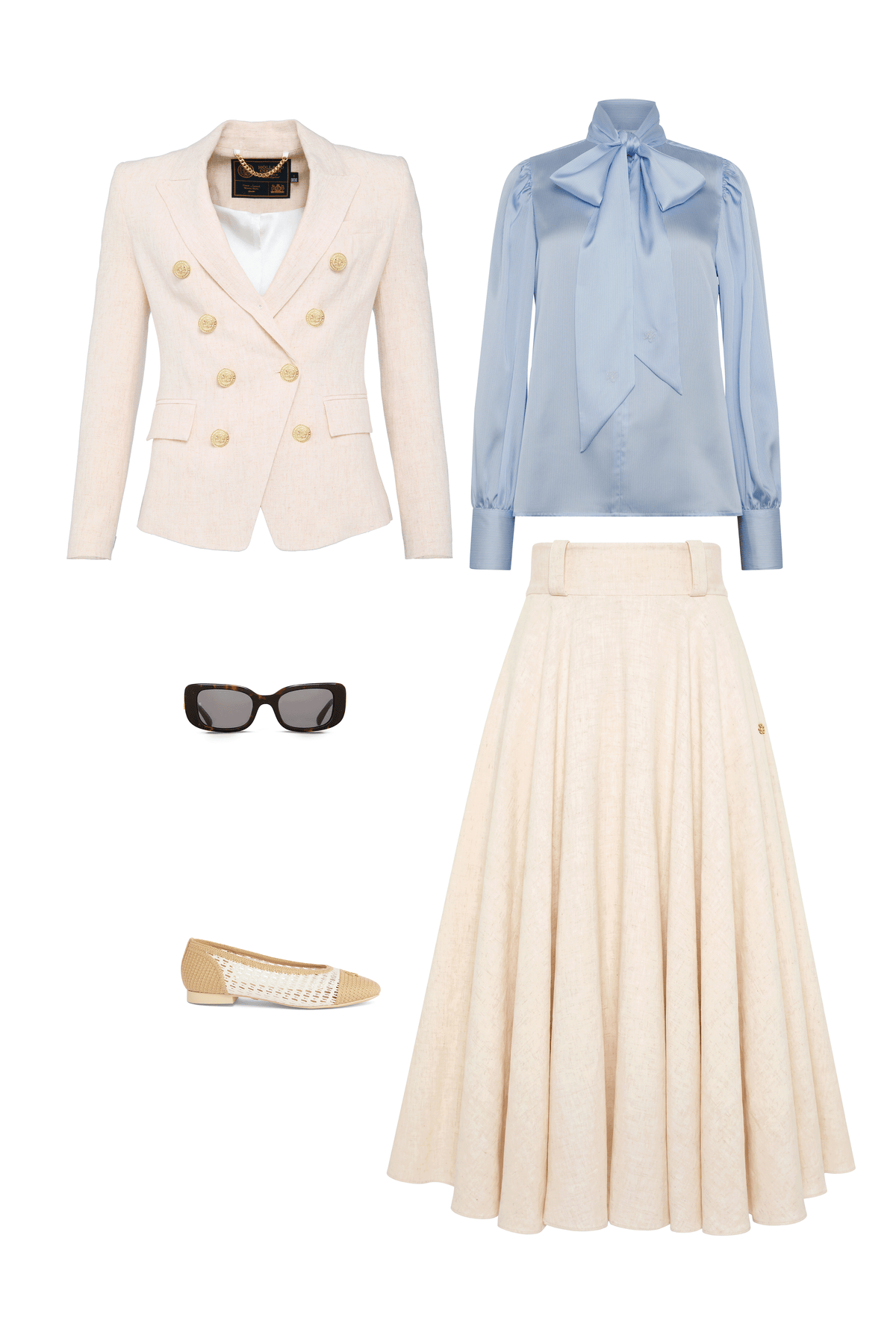 The 360 Maxi Linen Circle Skirt Picnic Look