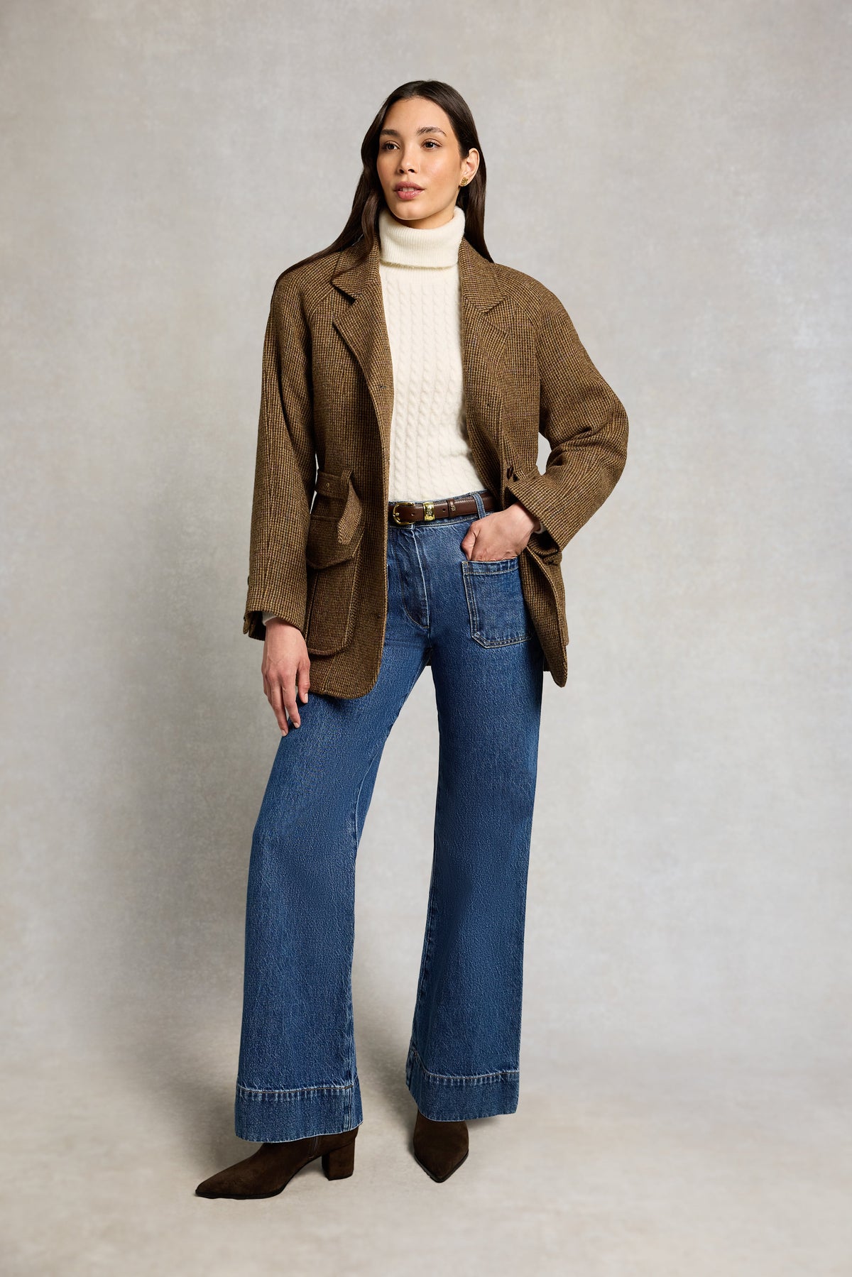 Polly Roll Neck Knit (Winter White)