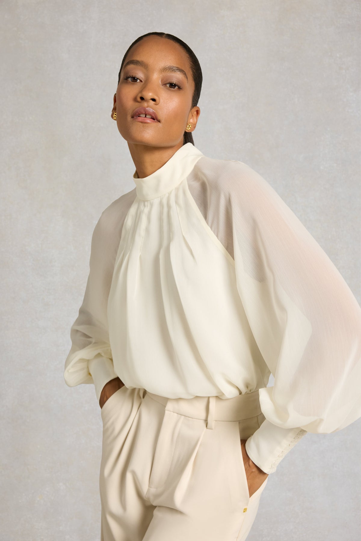 Portland Blouse (Oyster)