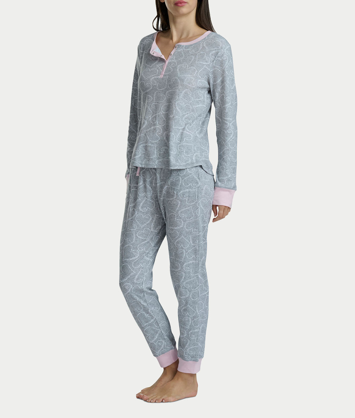 Long Sleeve Henley Jogger Set