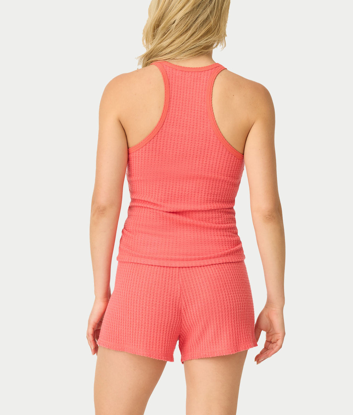 Morning Waffles Solid Knit Pajama Set