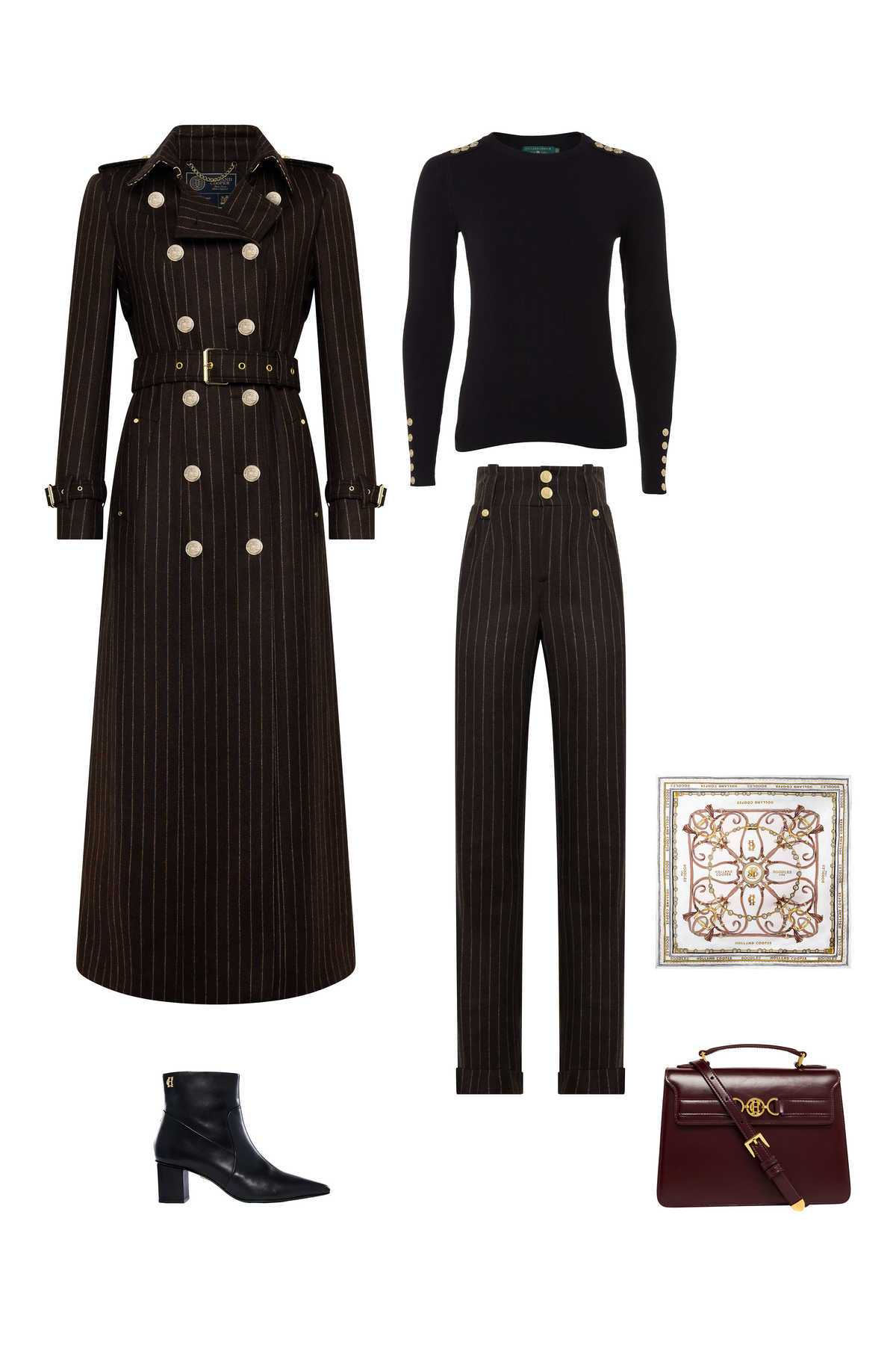 Rachael Blackmore's Cheltenham Look (Chocolate Pinstripe)