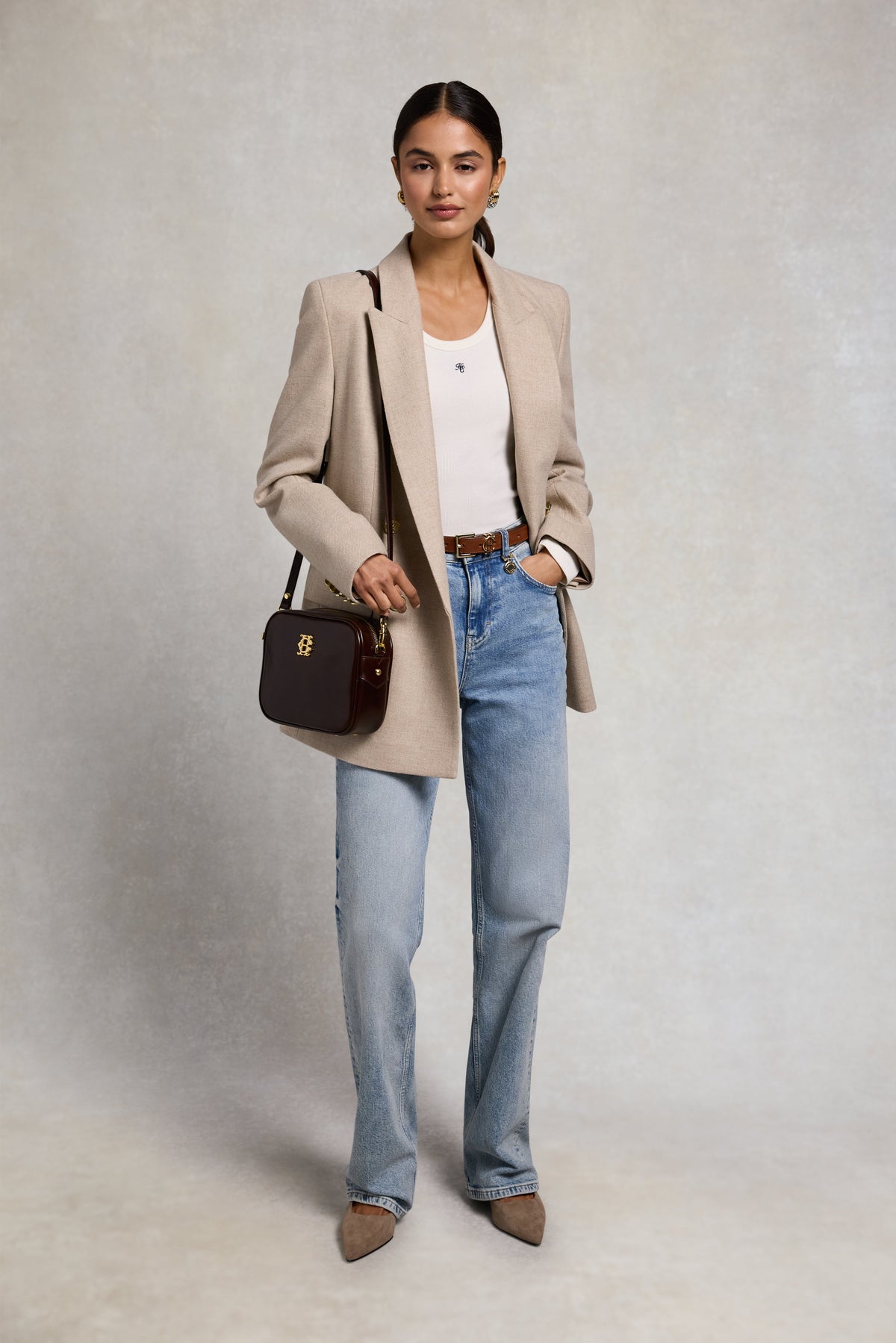 Rebecca Long Sleeve Top (Natural)