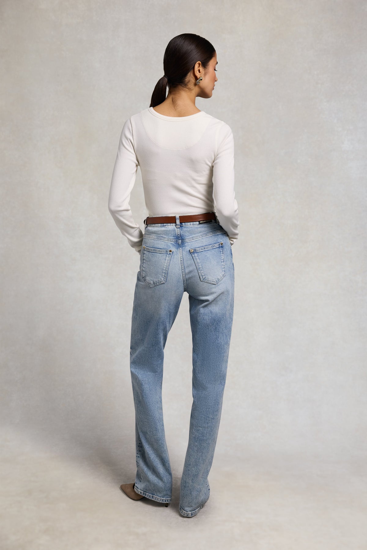 Rebecca Long Sleeve Top (Natural)