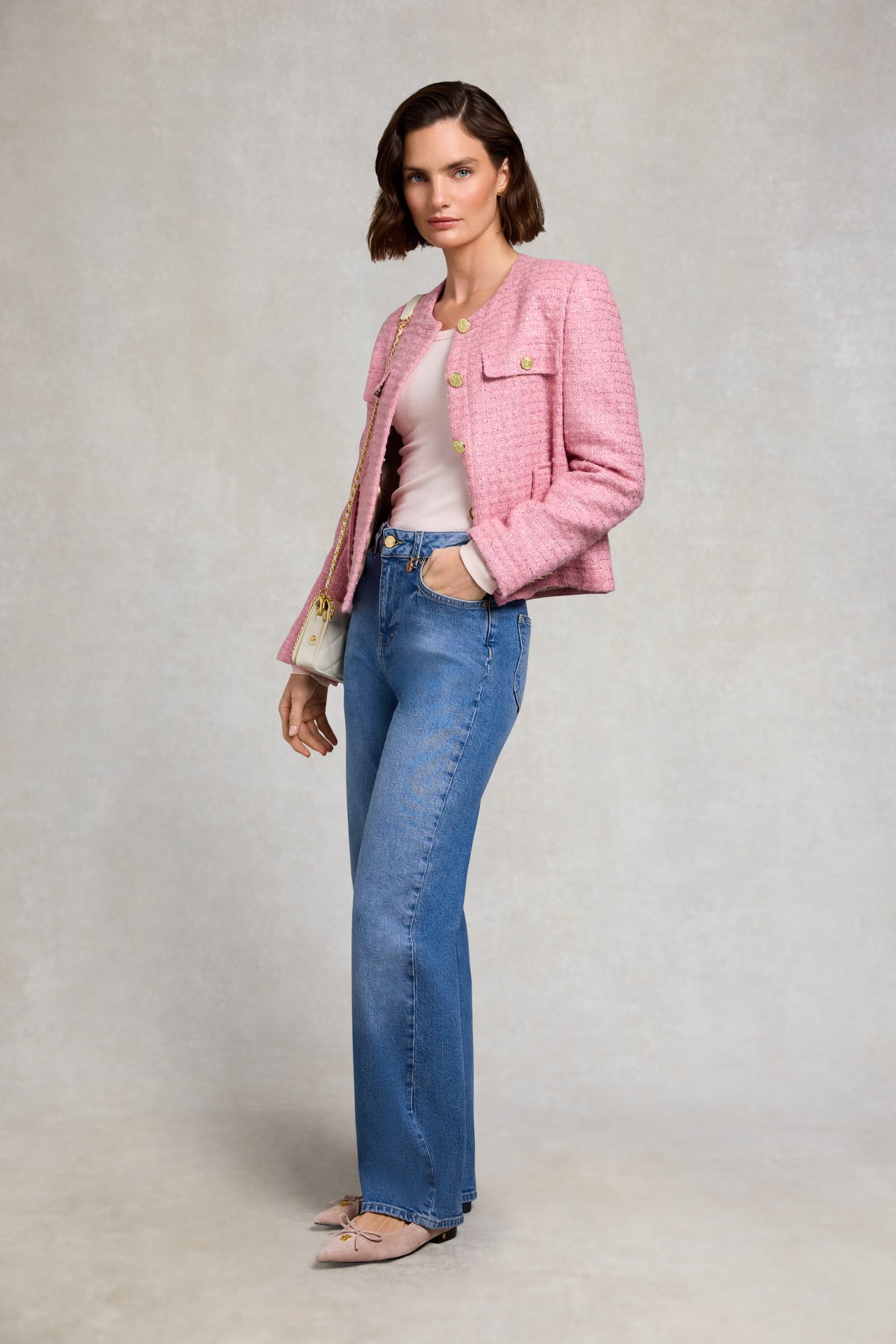 Rebecca Long Sleeve Top (Palest Pink)
