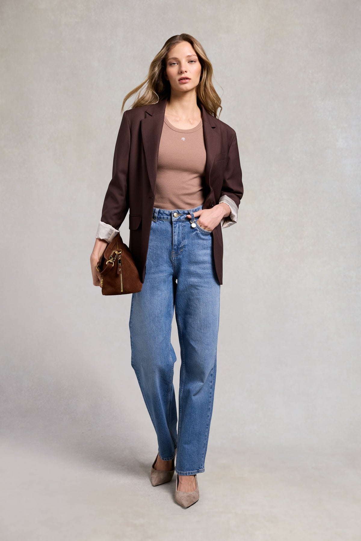 Rebecca Rib Tank (Latte)