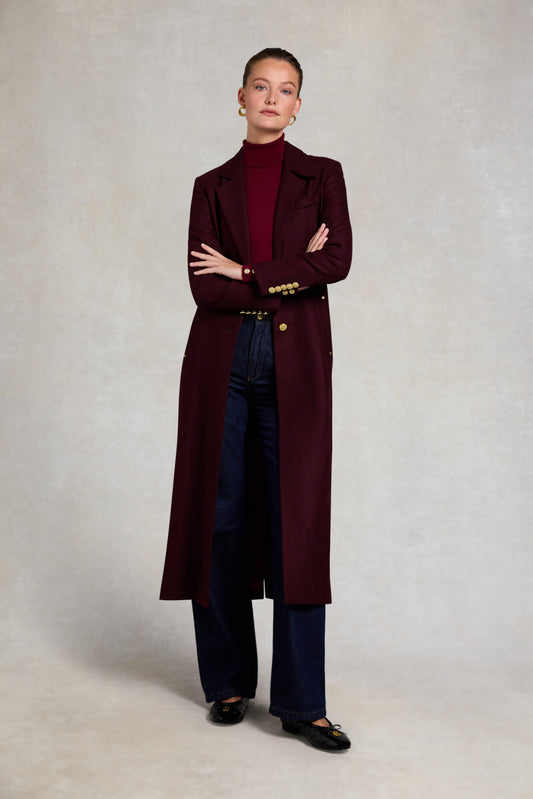 Full Length Regency Coat (Mulberry)
