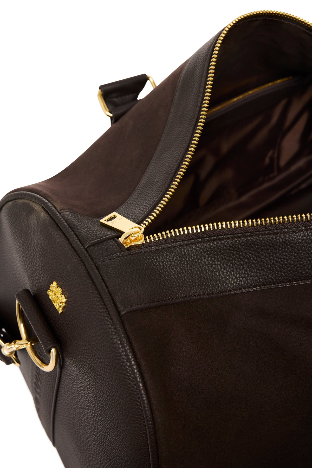 Regency Holdall (Dark Chocolate Suede)