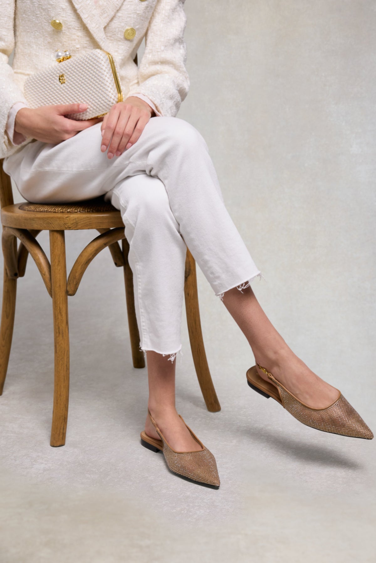 Regency Slingback (Tan Crystal)